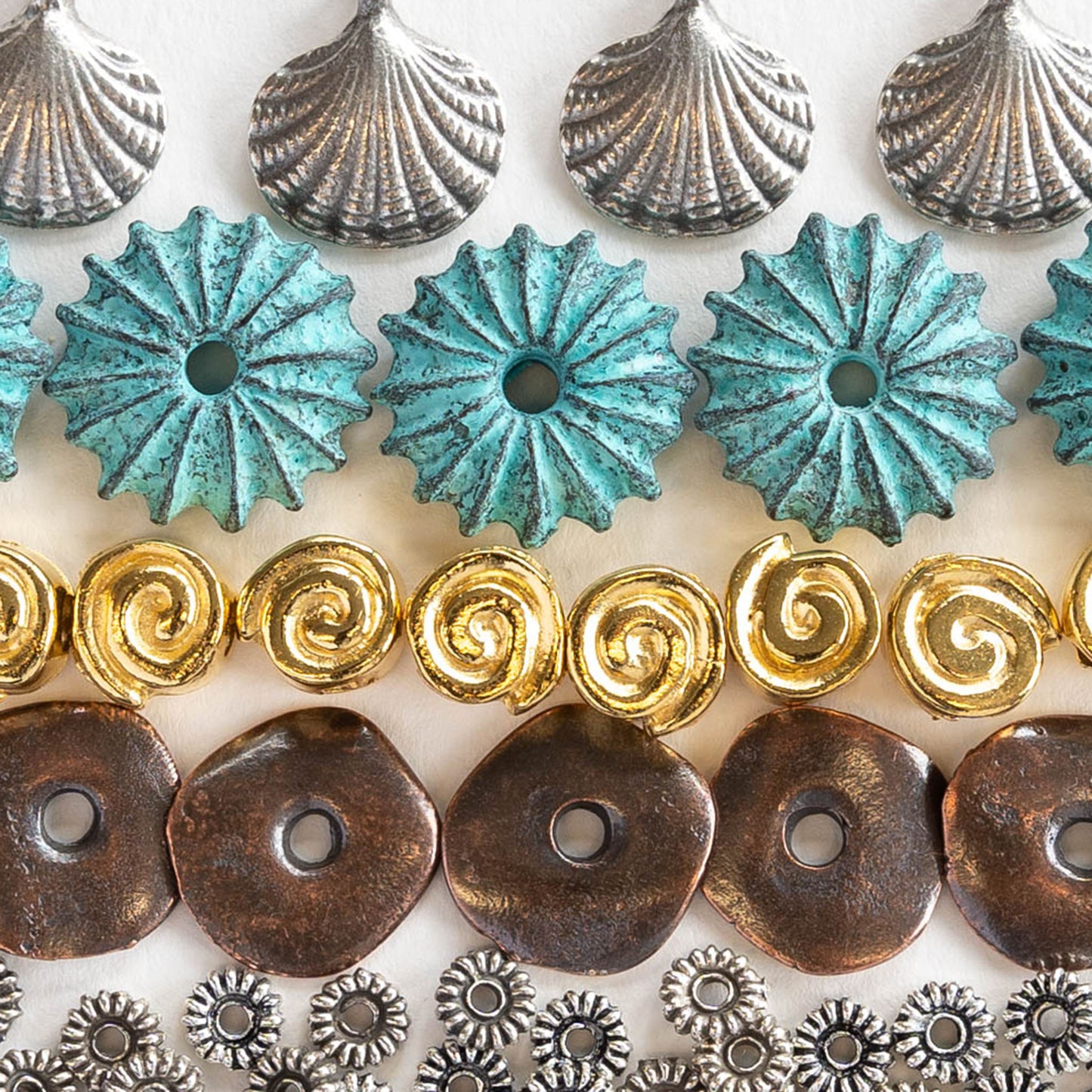 Mykonos Metal Beads & Pendants