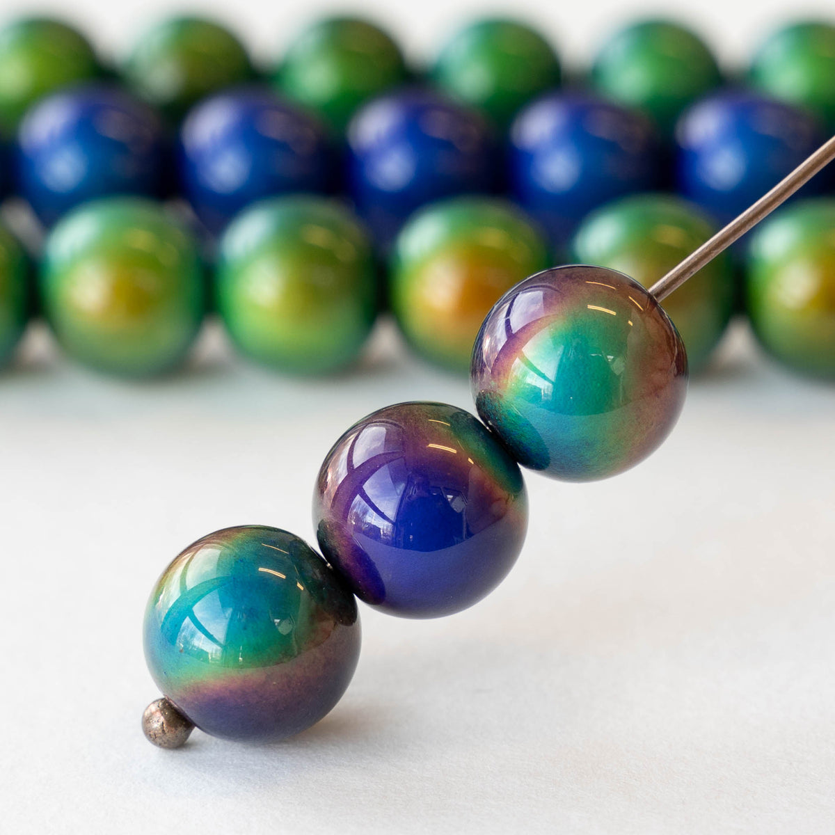 12mm Round Color Changing Mood Beads 6 or 18 Beads funkyprettybeads