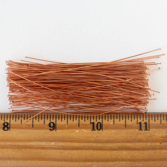 3 Inch Headpins - Copper - 30