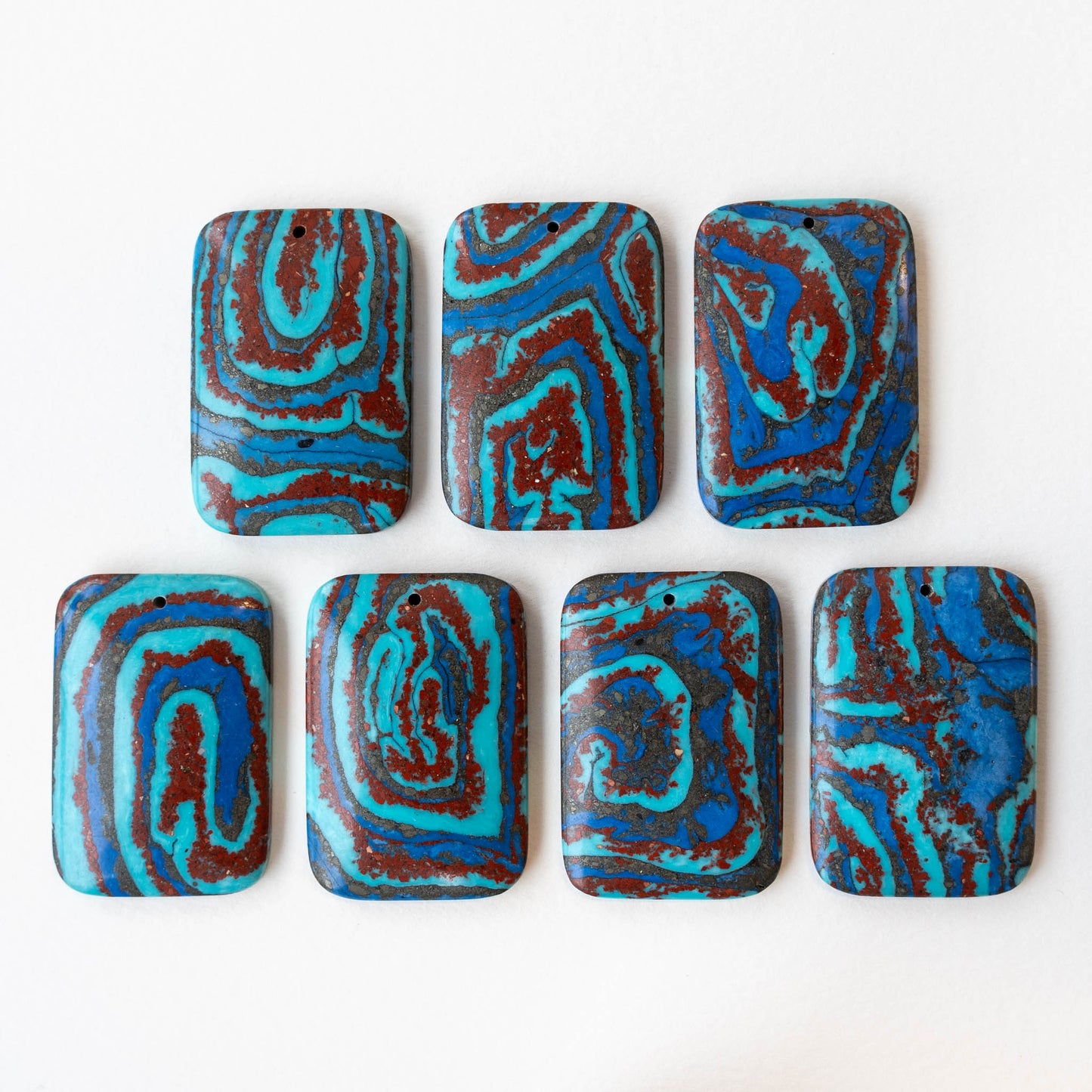 32x47mm Reconstructed Impression Jasper Pendants