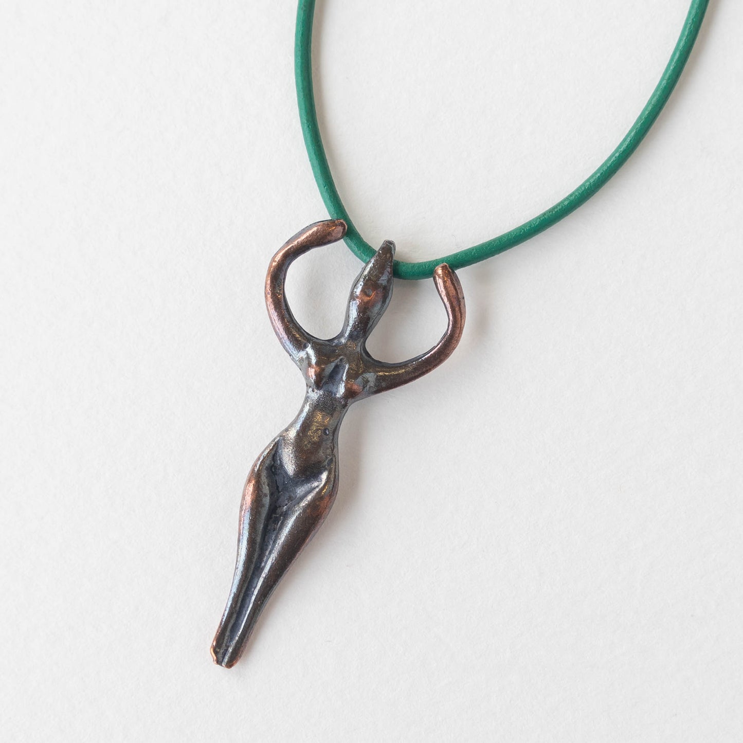 48mm Mykonos Metal Goddess Pendant - Anitique Copper - 1 or 5