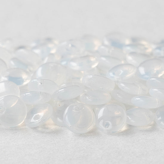 6mm Lentil Beads Top Drilled - Moonstone - 100
