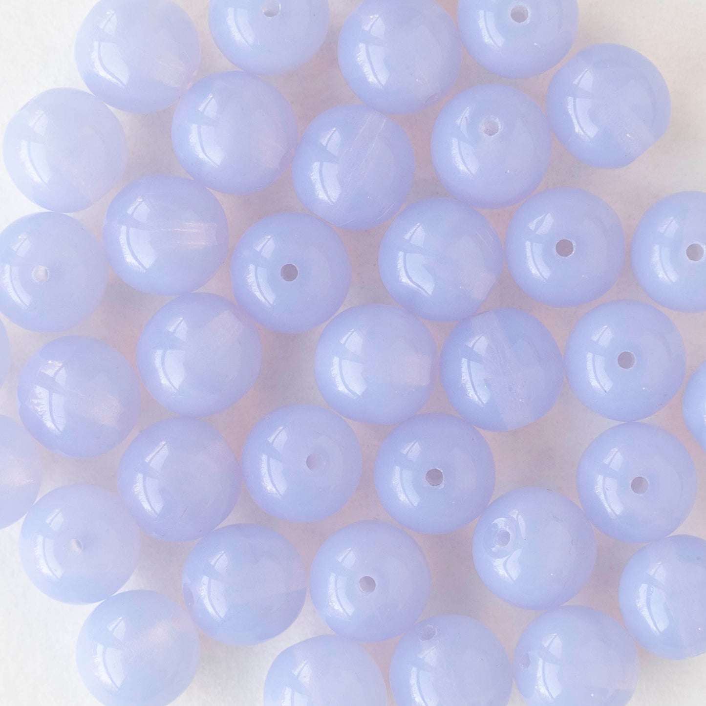 8mm Round Glass Beads - Alexandrite Opaline - 50 beads
