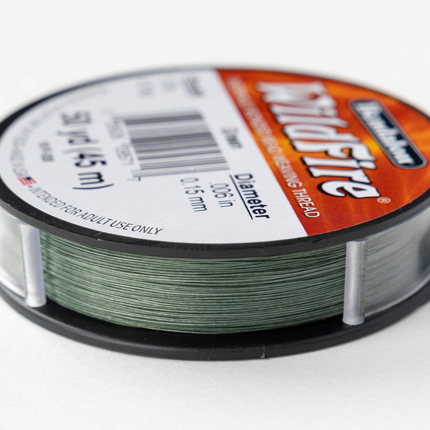 Wildfire Beading Thread - Green - 50 yards