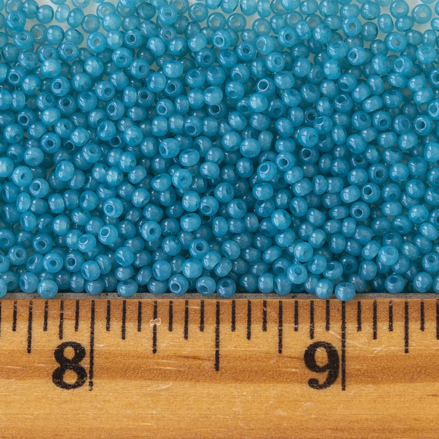 11/0 Seed Beads - Sol Gel African Opal Blue- 20 gram Tube