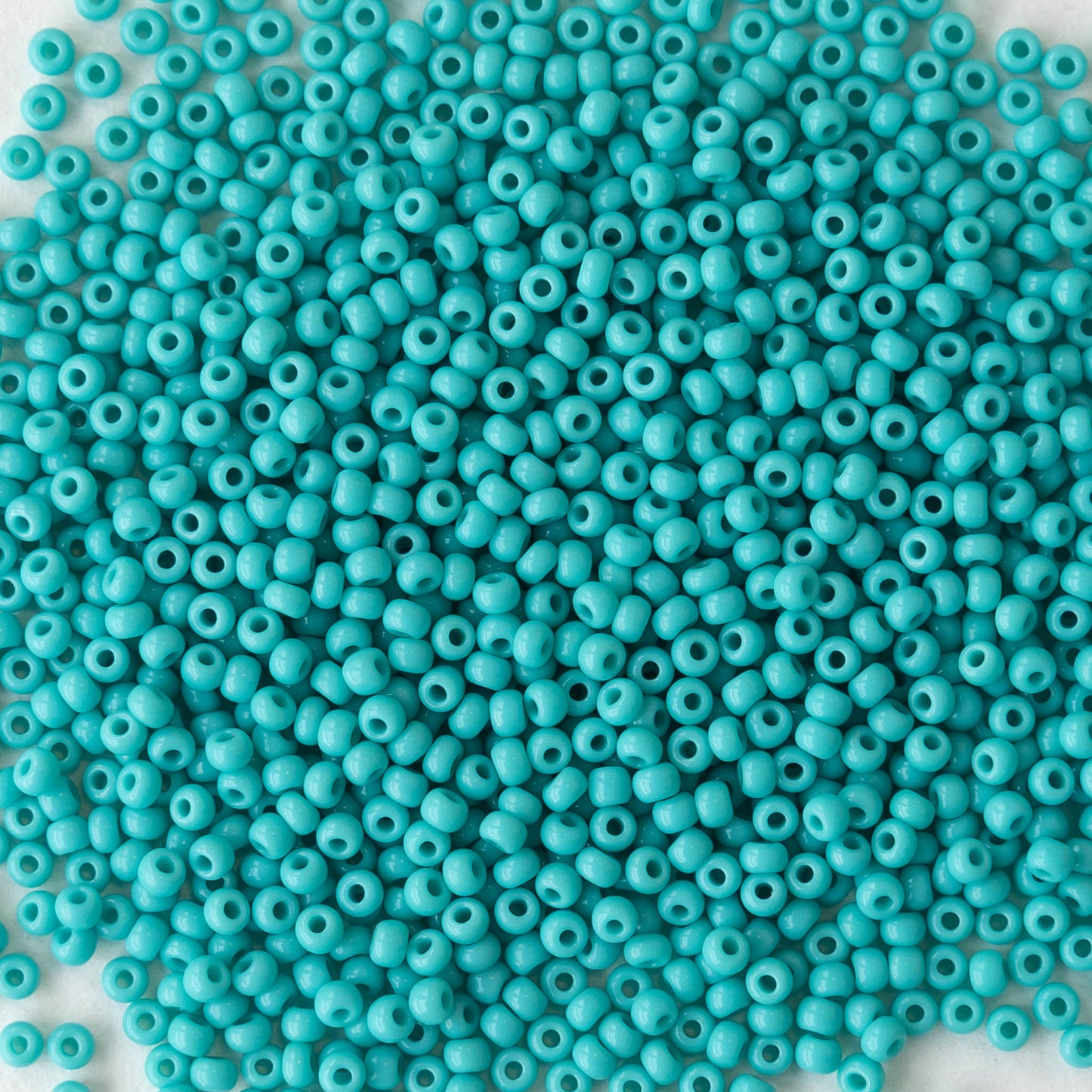 11/0 Seed Beads - Opaque Green Turquoise - 24 gram Tube