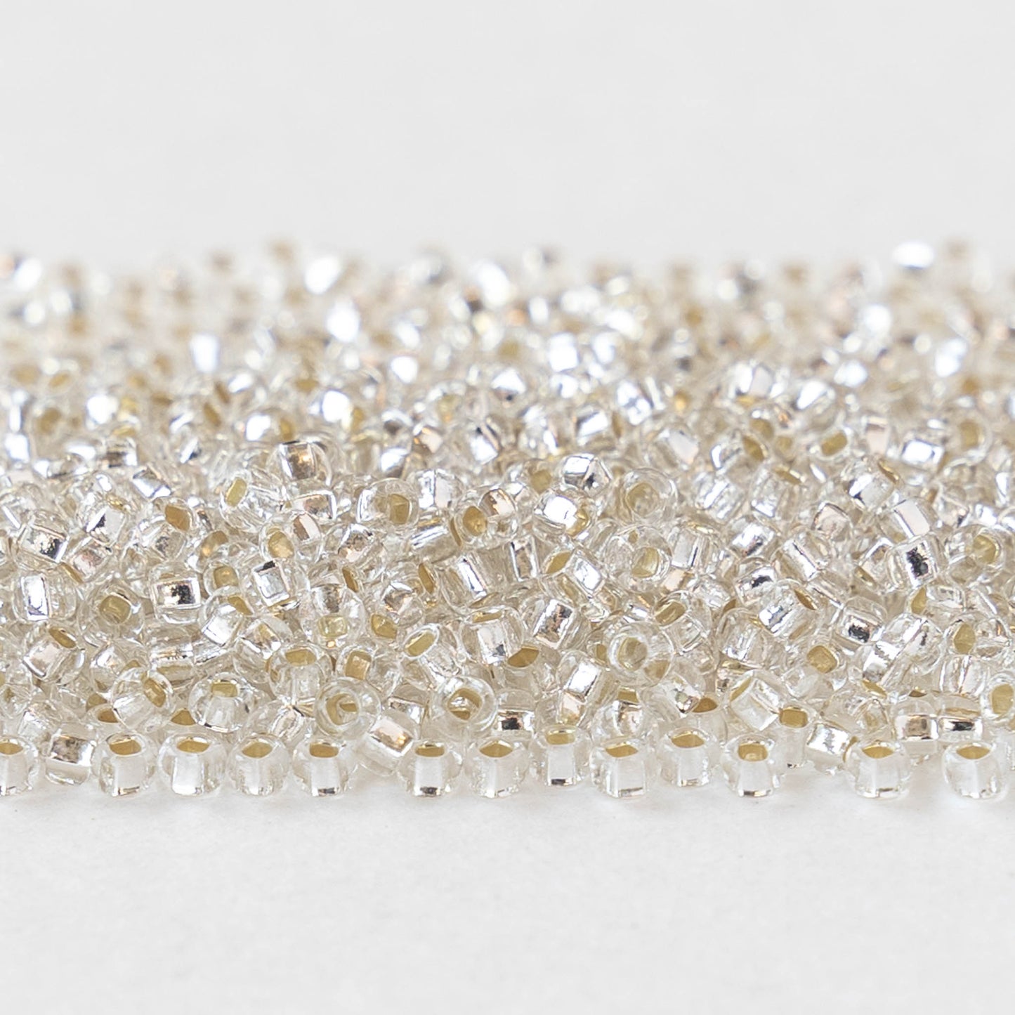 11/0 Seed Beads - Crystal Silver Lined - 24 gram Tube