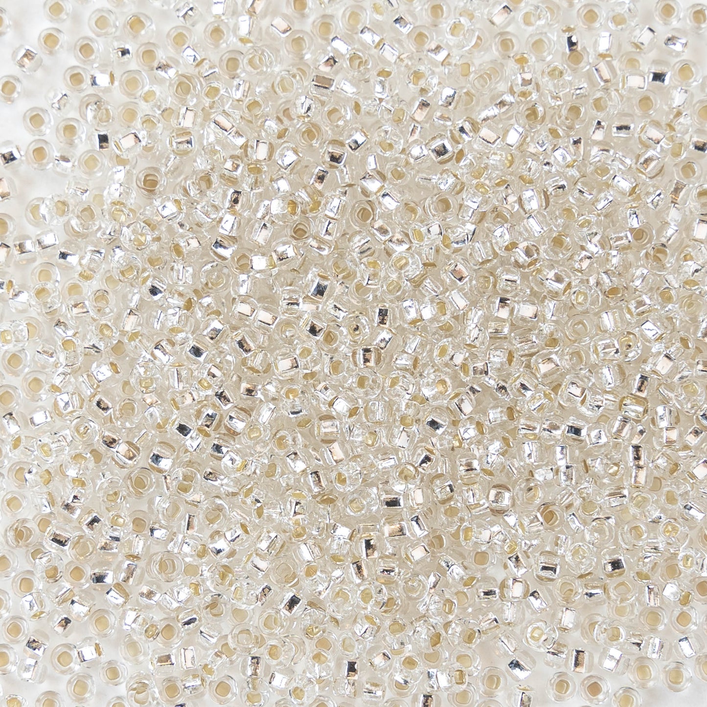 11/0 Seed Beads - Crystal Silver Lined - 24 gram Tube