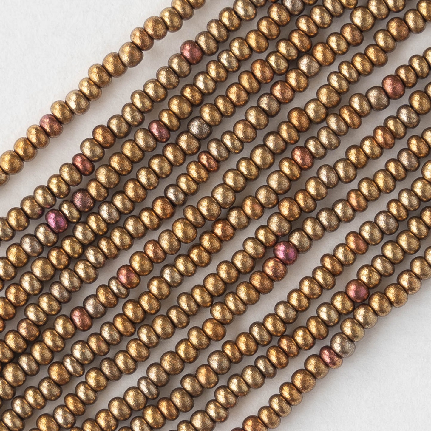 11/0 Seed Beads - Gold Rainbow - 20 grams