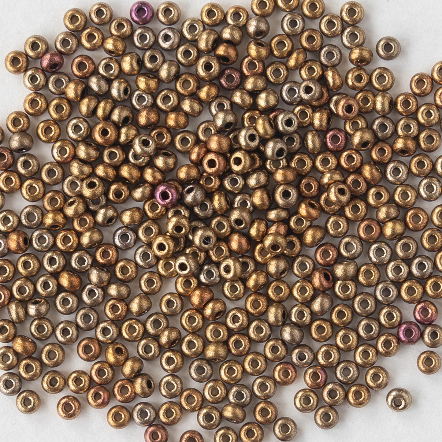 11/0 Seed Beads - Gold Rainbow - 20 grams