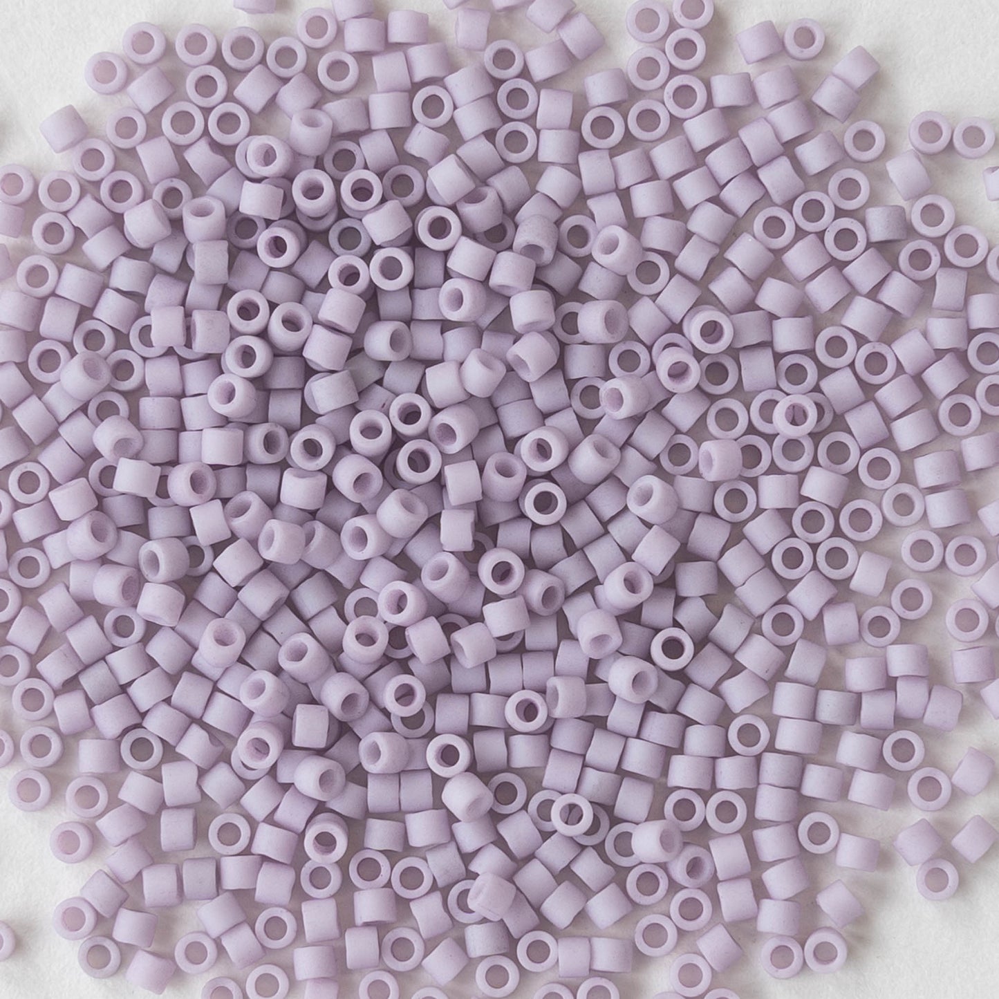 11/0 Delica Seed Beads - Opaque Lavender Matte - 2 Inch Tube