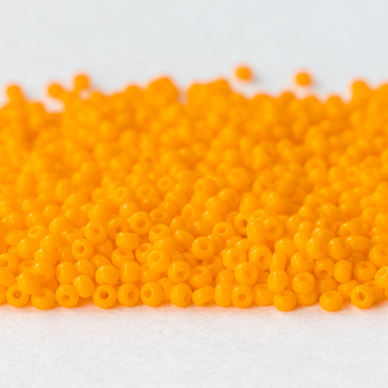 11/0 Seed Beads - Opaque Light Orange - 24 gram Tube