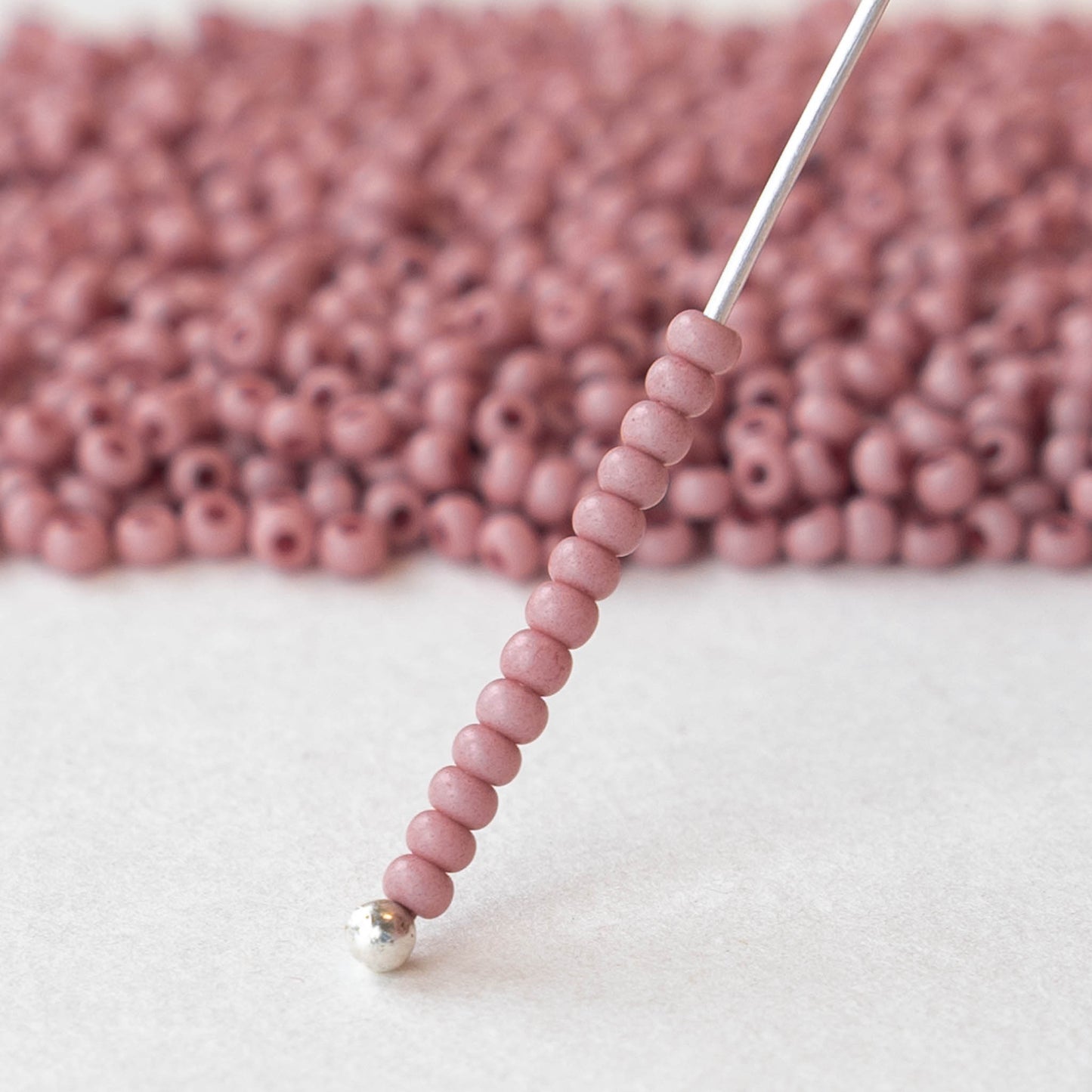 11/0 Seed Beads - Opaque Pink - 20 grams