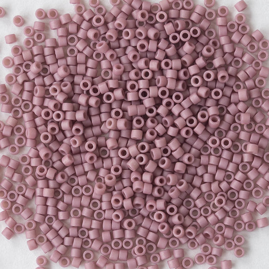 11/0 Delica Seed Beads - Opaque Mauve Pink Matte - 10 grams