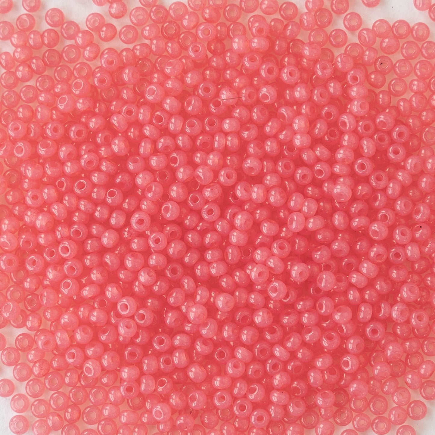 11/0 Seed Beads - Sol Gel Salmon Opal - 20 gram Tube