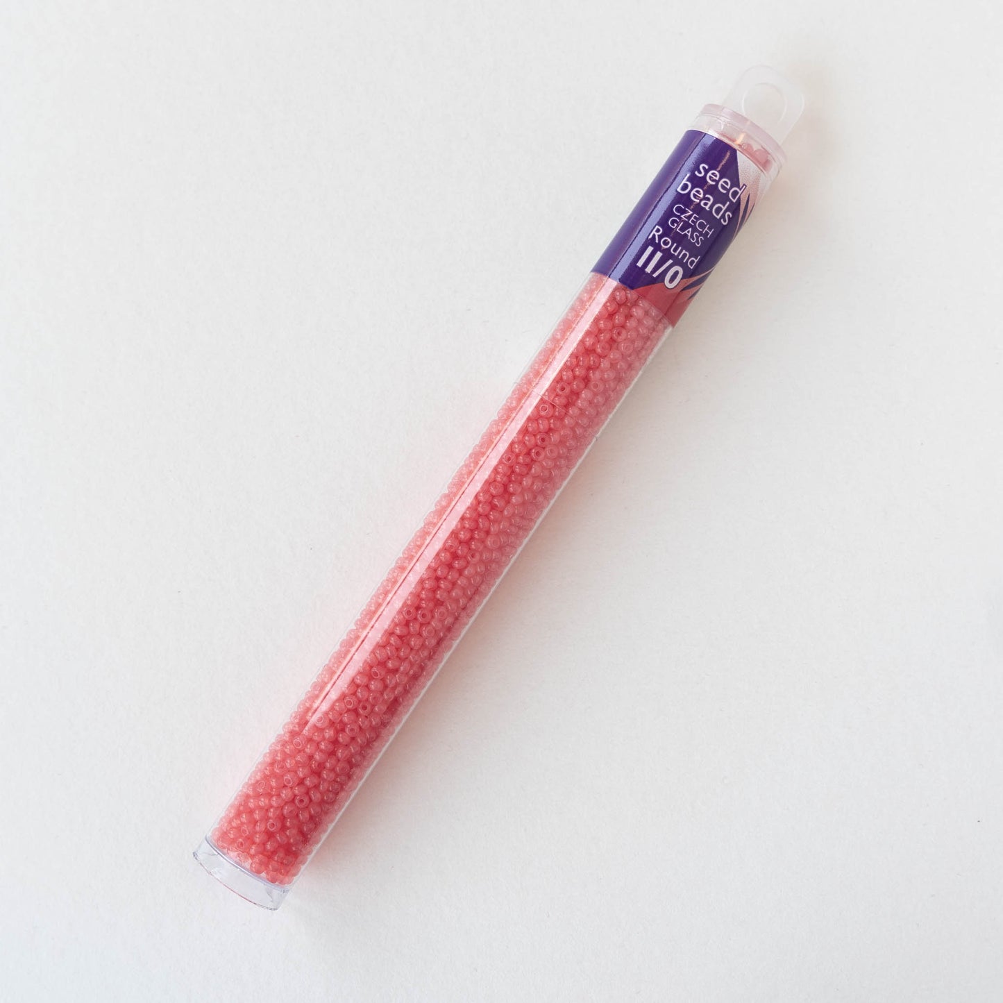 11/0 Seed Beads - Sol Gel Salmon Opal - 20 gram Tube