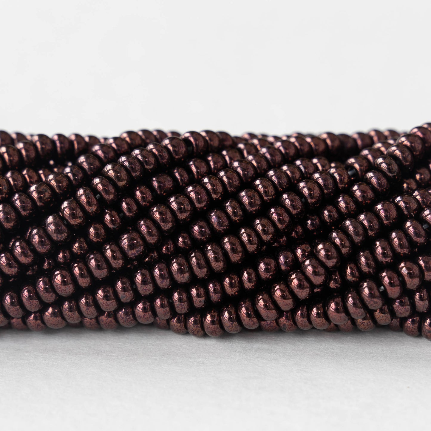 6/0 Seed Beads - Burgundy Metallic - 20 inches