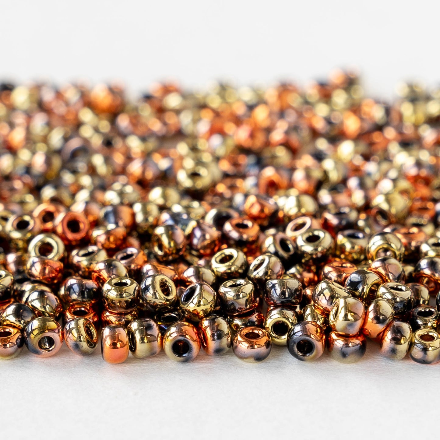 8/0 Seed Beads - Metallic Mix - 20 grams