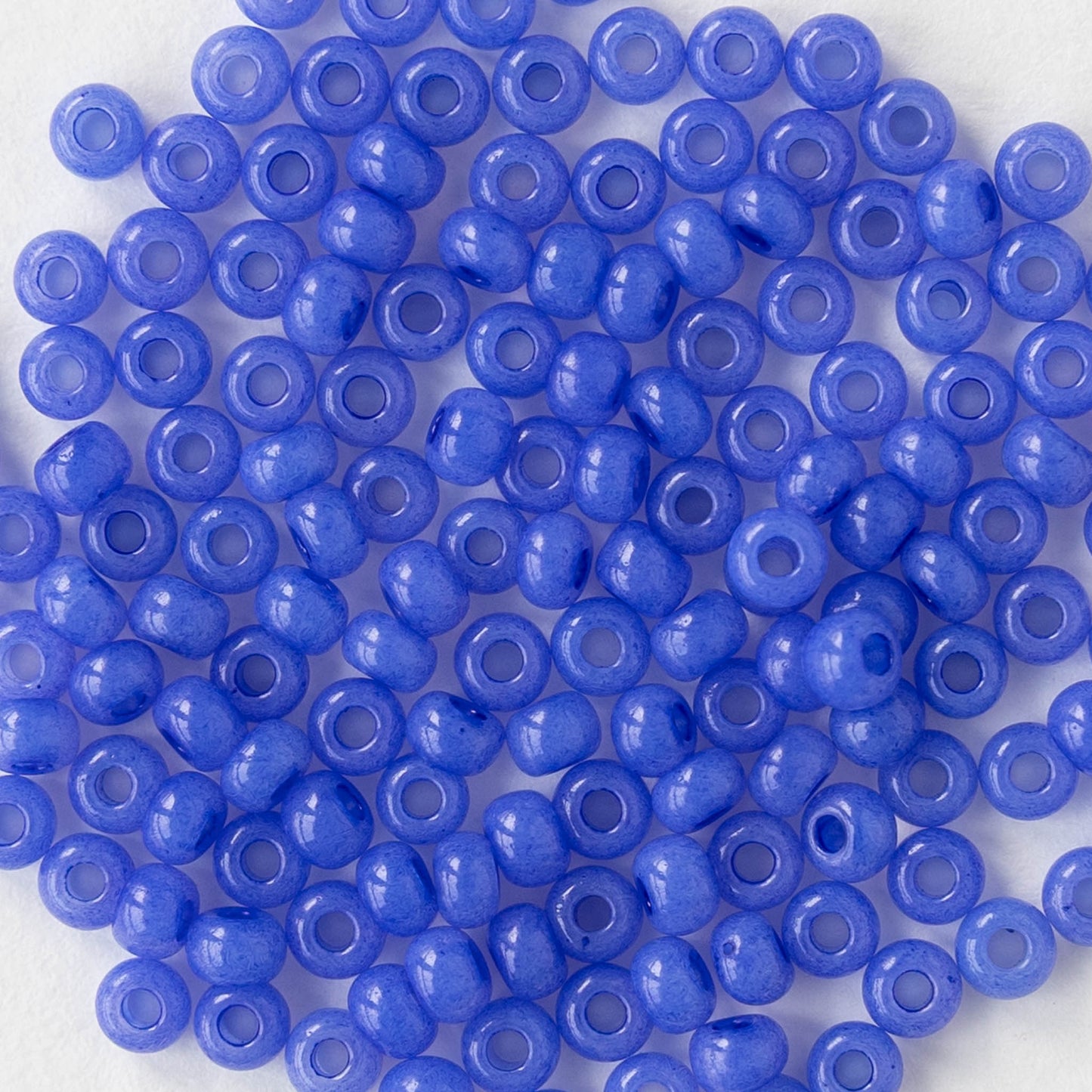 Size 8/0 Glass Seed Beads - Tanzanite Opal Solgel- 20 grams