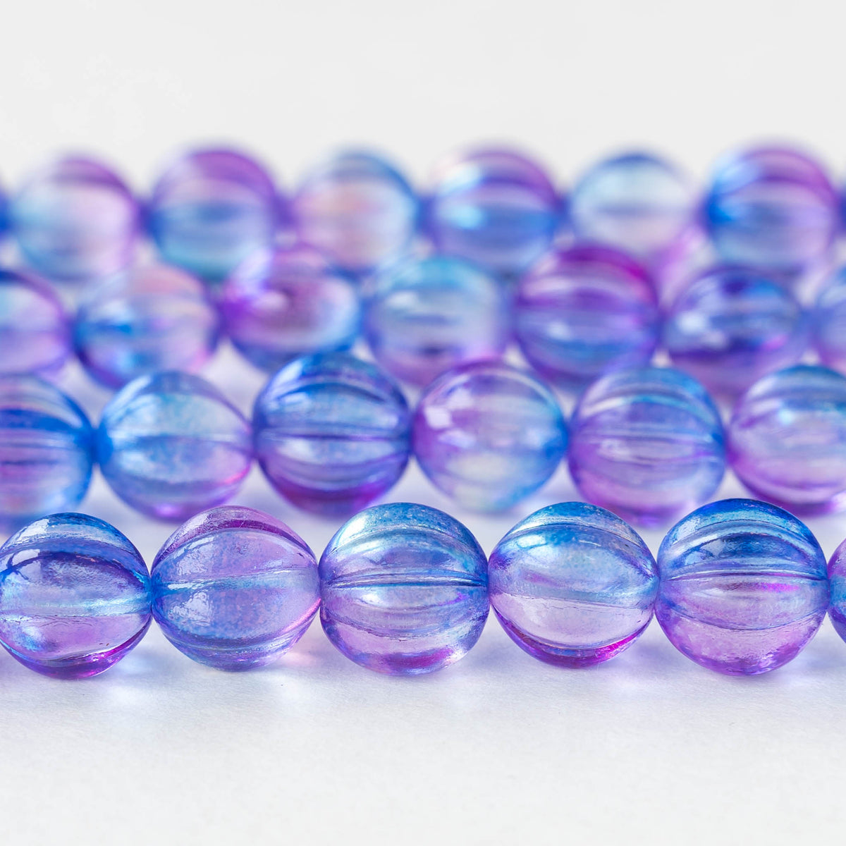 Blue, Purple and Green 15MM Silicone Beads (27-E) - Simply Glittericious