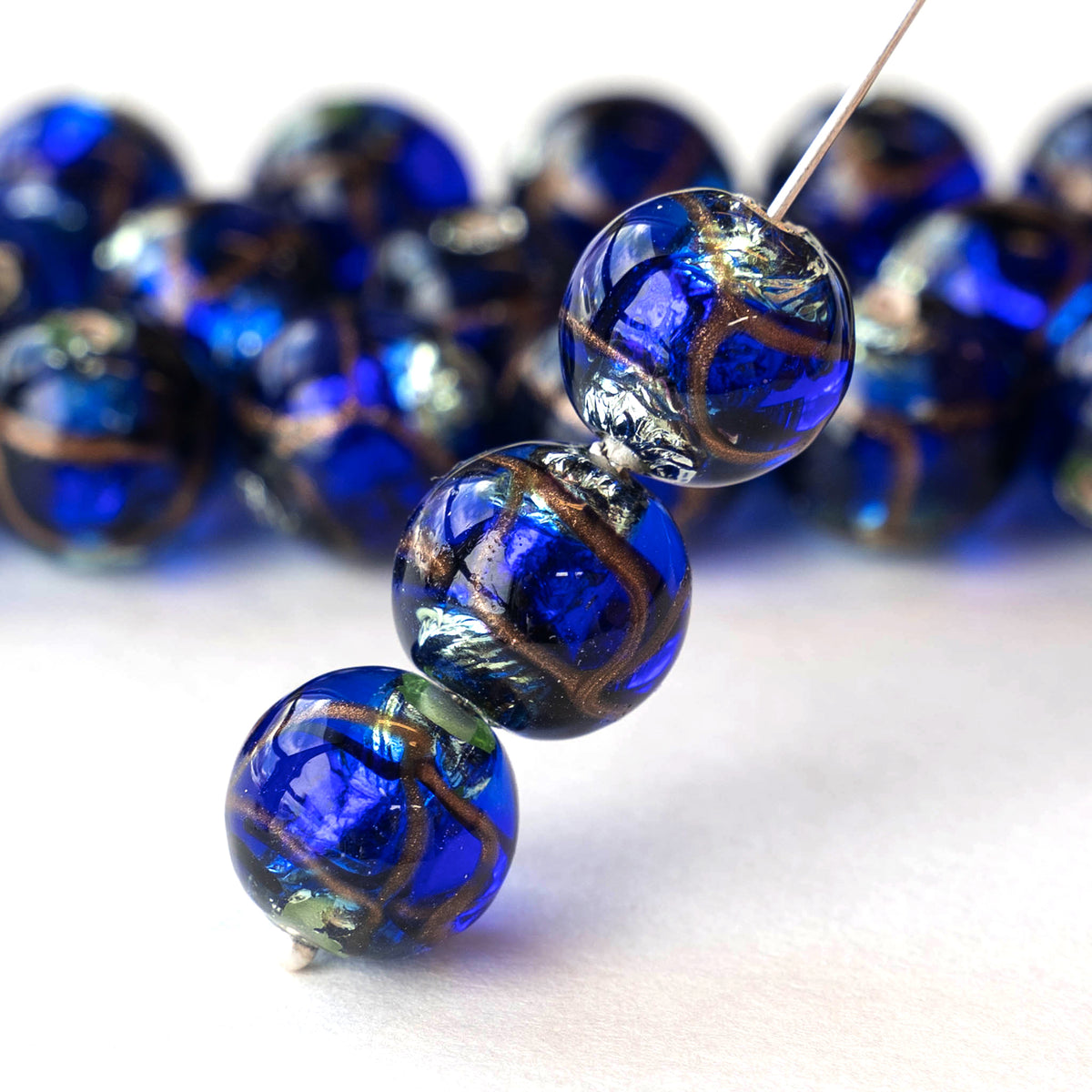 17x14mm Handmade Lampwork Beads - Red - 2, 4 or 8 – funkyprettybeads