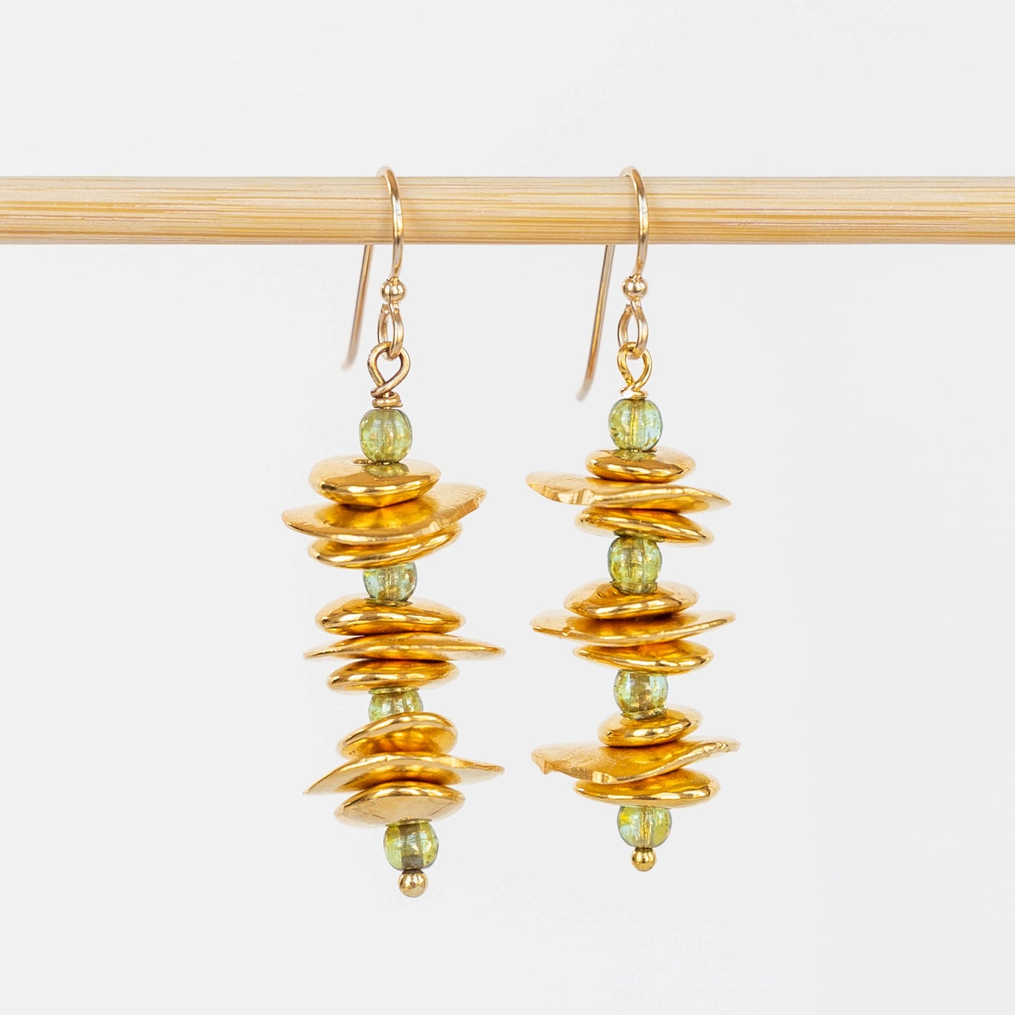 15mm Disk Beads - 24K Gold Plate  - Choose Amount