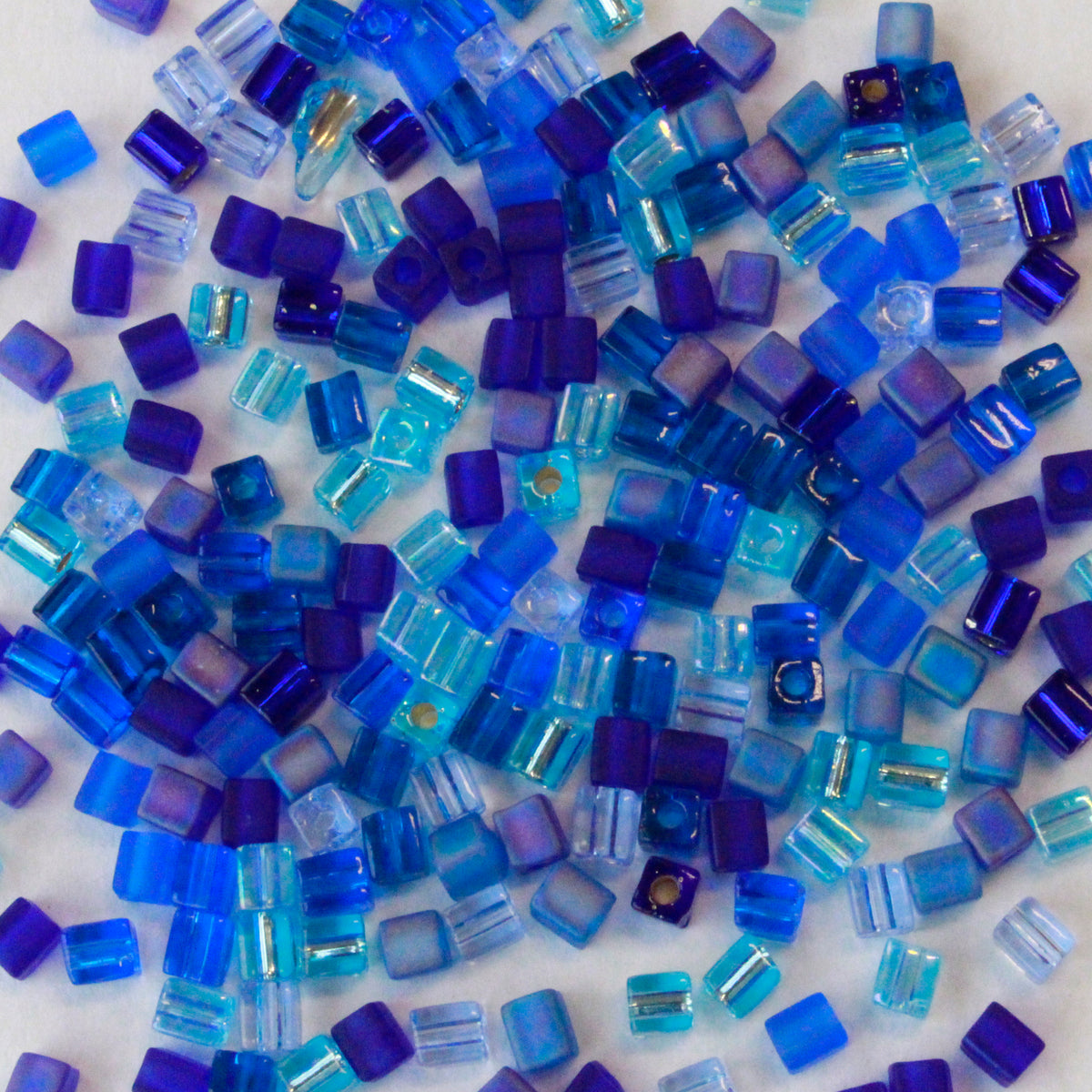 4mm Miyuki Cube Beads - Jewel Tone Mix - Funky Pretty Beads –  funkyprettybeads