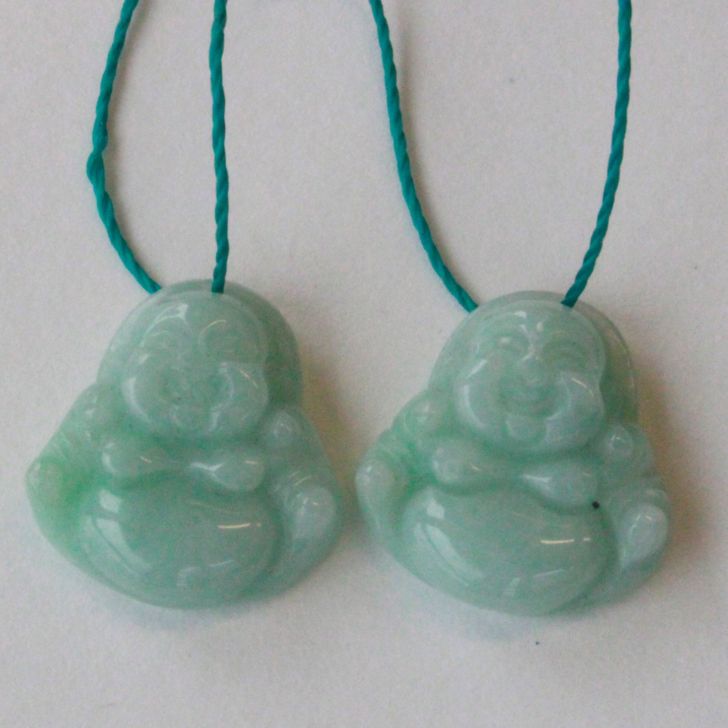 Carved Handmade Buddha Pendant - Burma Jade - 1 Piece