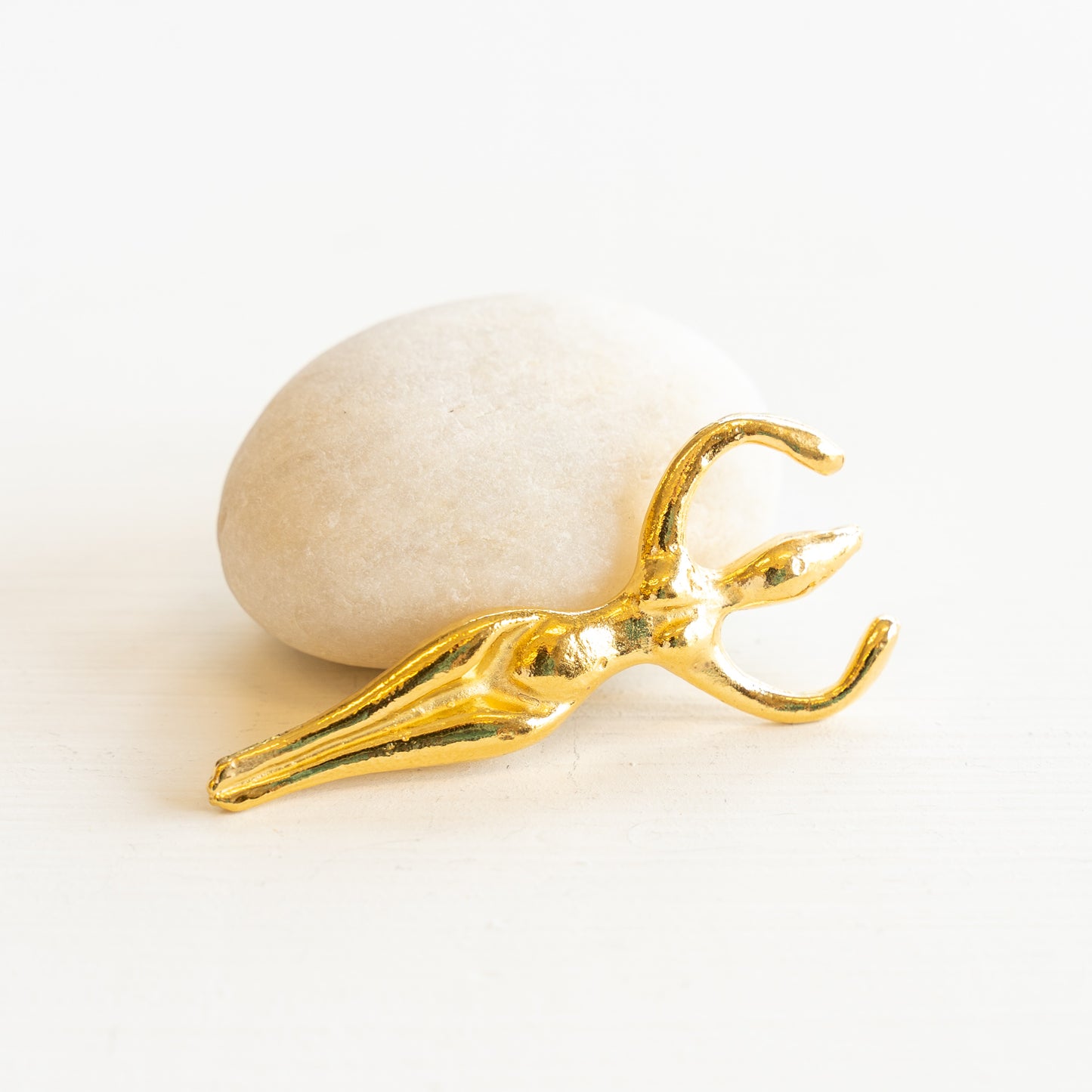 48mm Mykonos Metal Goddess Pendant - Gold - Choose Amount