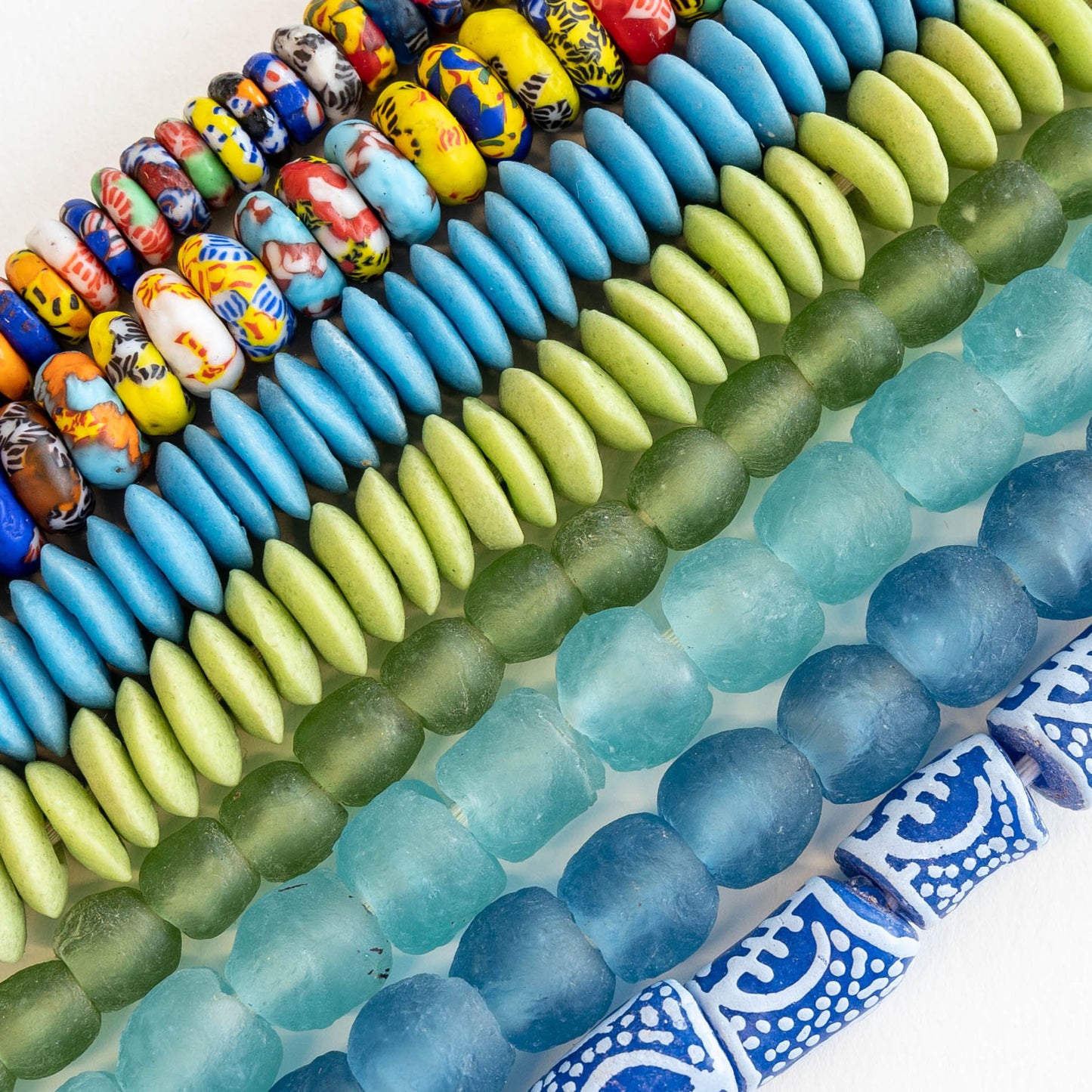 African Sand Bead Mix - Mixed Sizes and Colors ~5-9mm - 36 Inch Strand –  funkyprettybeads