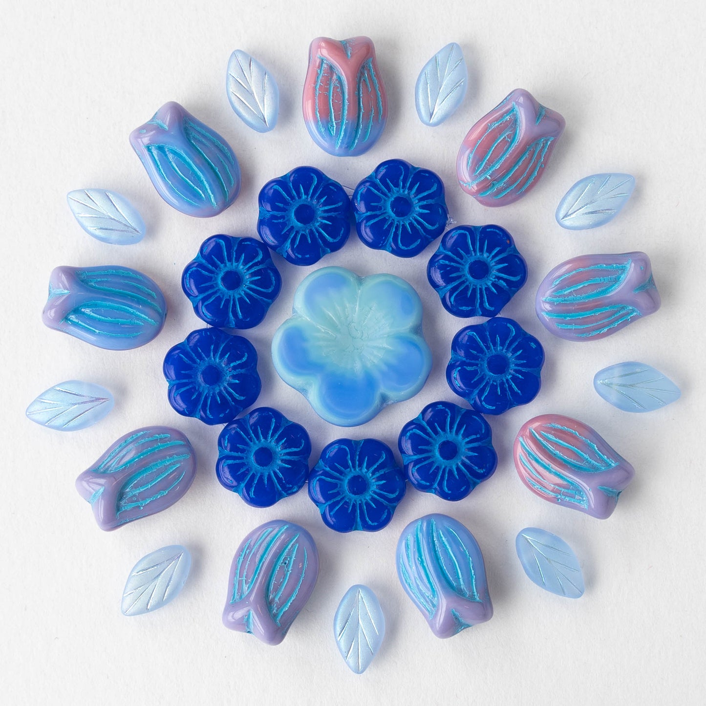 Czech Glass Flower Beads