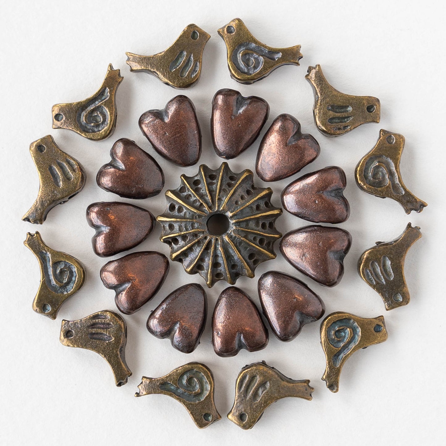 Antiqued Copper & Brass Beads