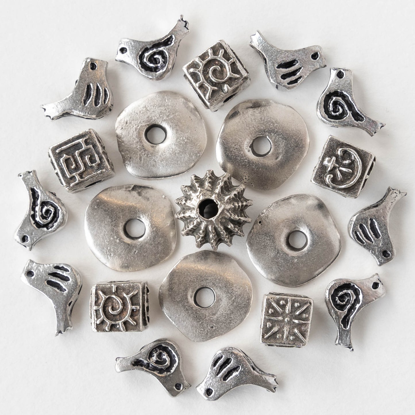 Silver Beads & Charms