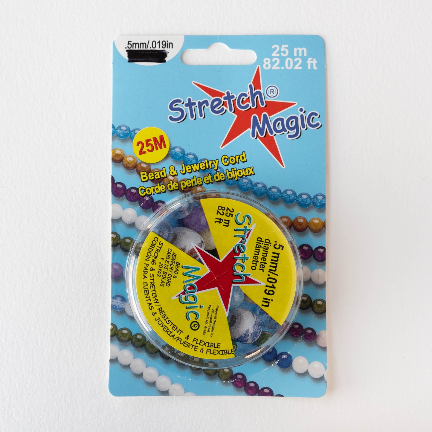 Stretch Magic Jewelry Cord - Black - 0.5mm - 25 meters - 82 feet