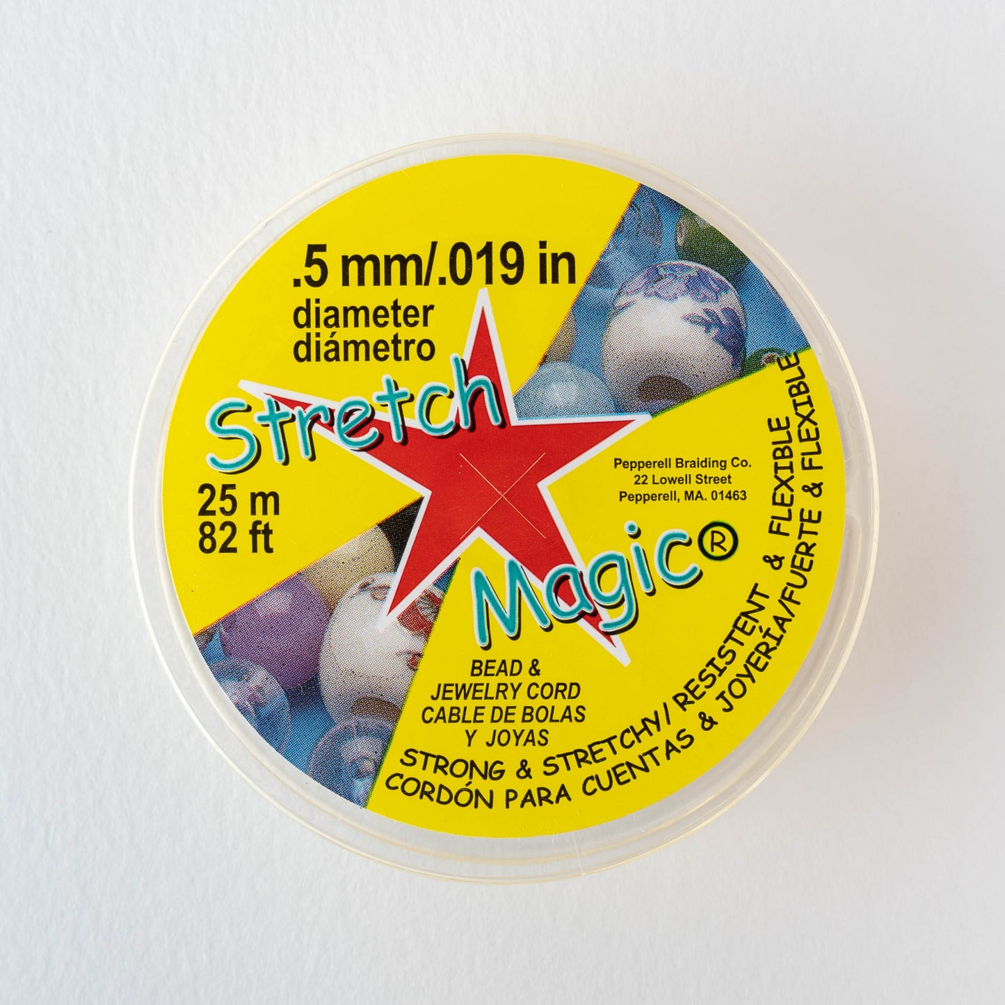 Stretch Magic Jewelry Cord - Clear - 0.5mm - 25 meters - 82 feet