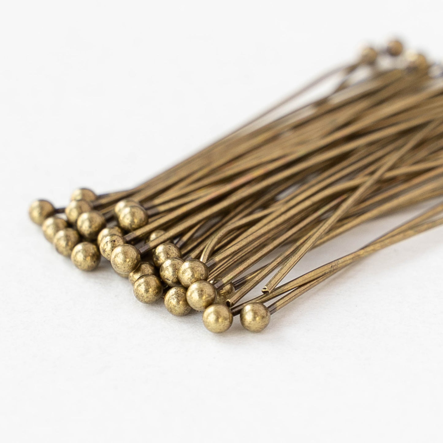 1.5-inch Ball Headpins - Brass - 10, 30, or 60 headpins