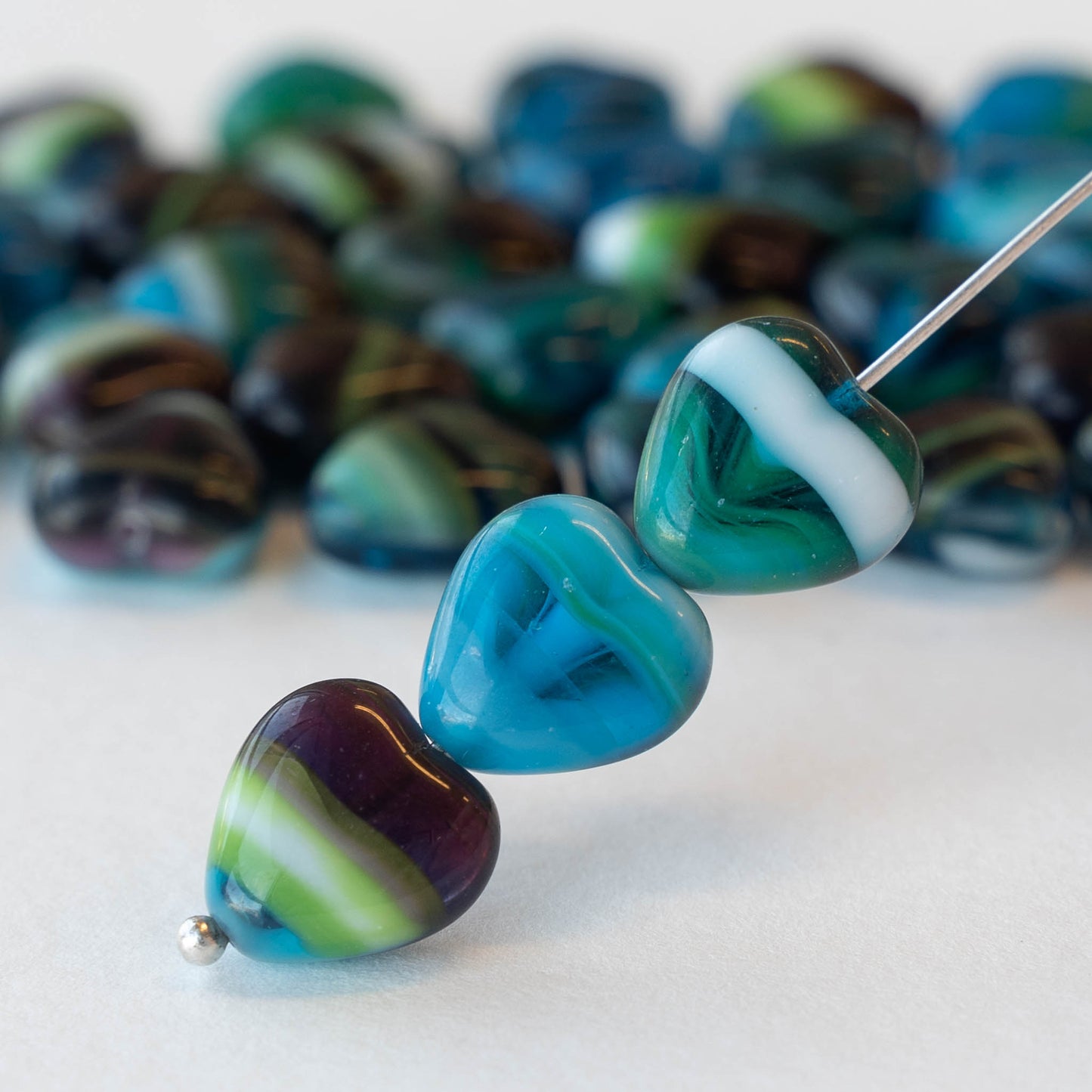 Heart Beads For Jewelry Making  Quality Glass Beads – funkyprettybeads