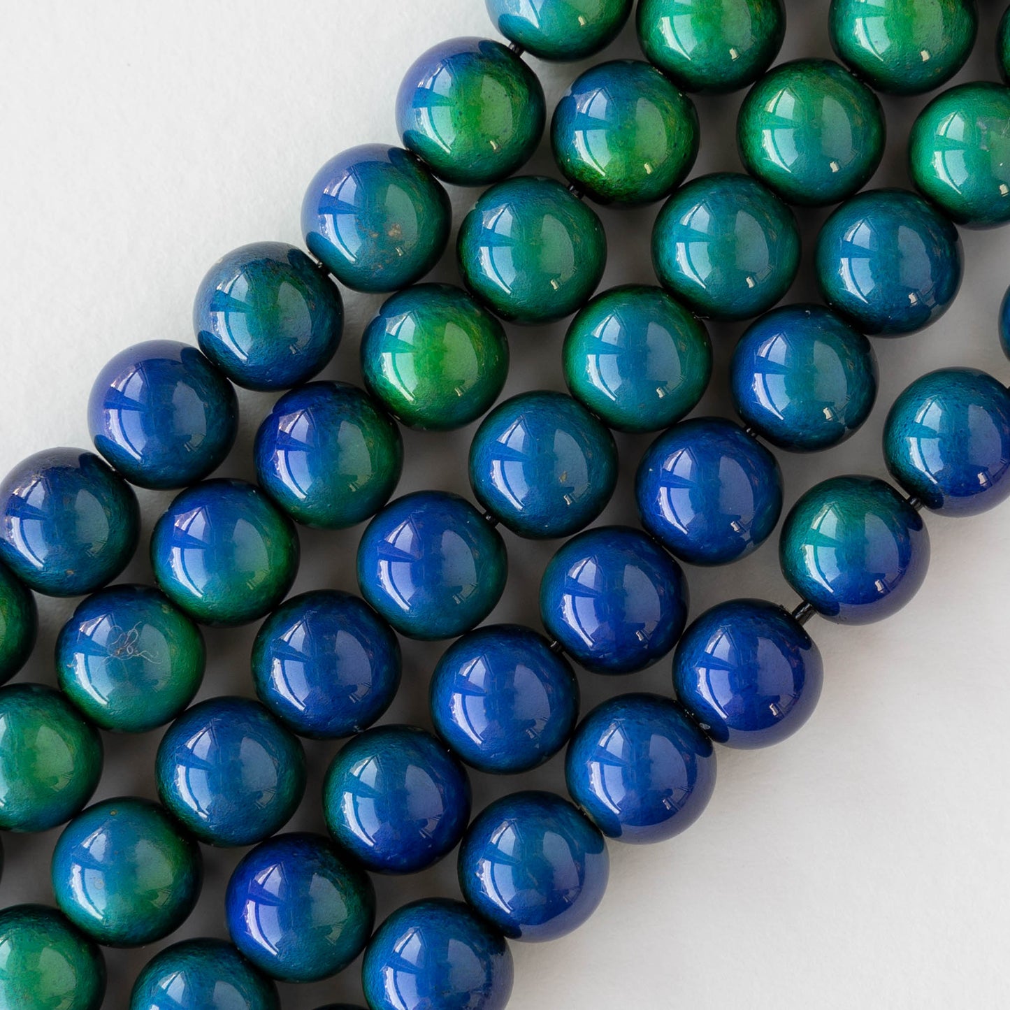 10mm Color Changing Round Mood Beads - 6 beads