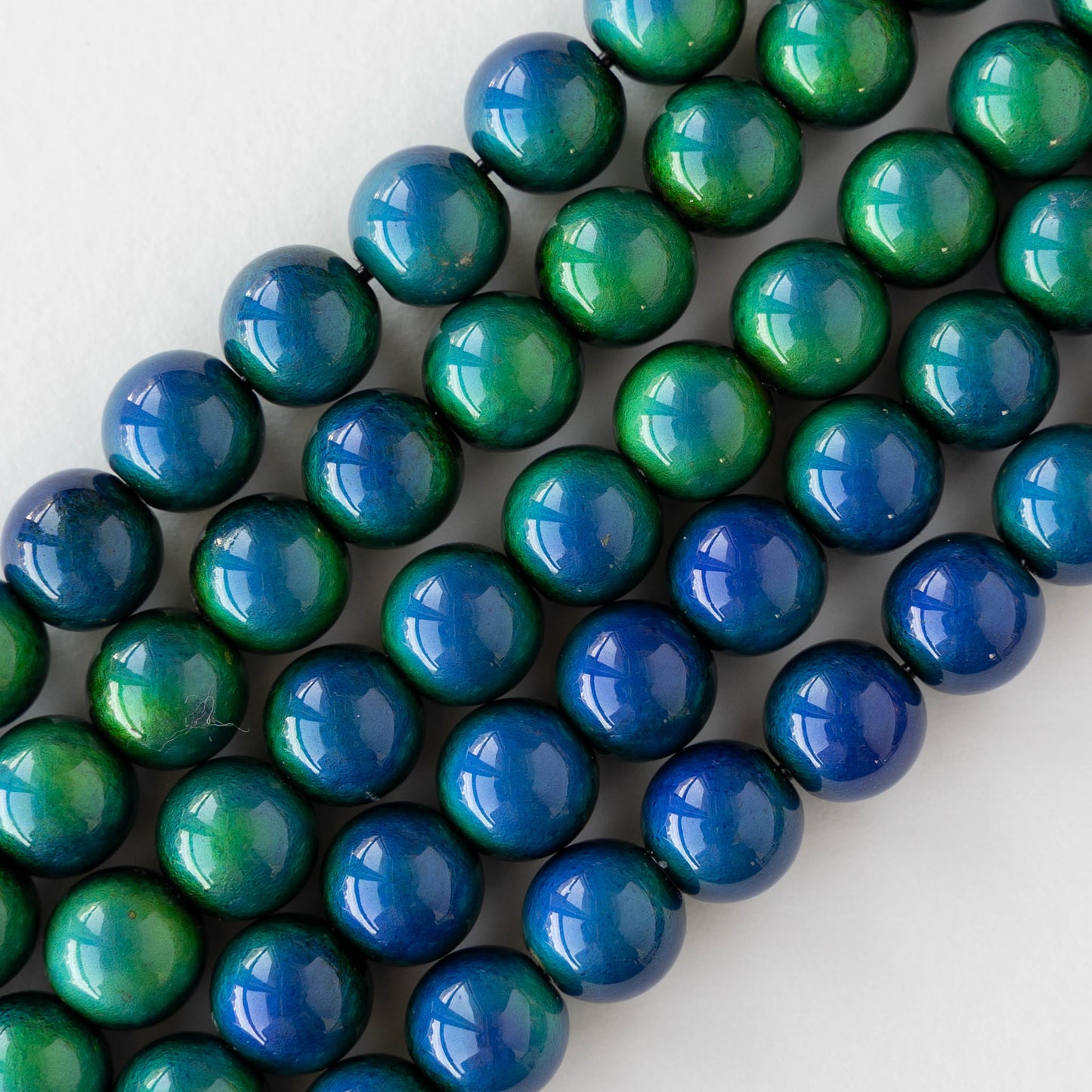 10mm Color Changing Round Mood Beads - 6 beads