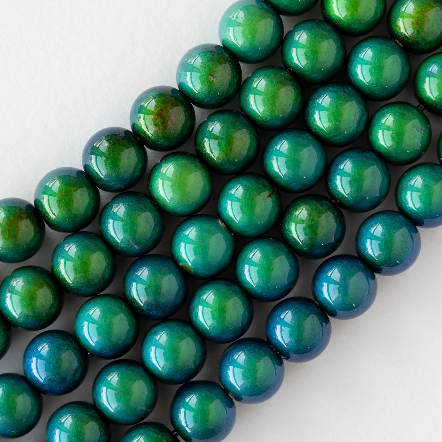 10mm Color Changing Round Mood Beads - 6 beads