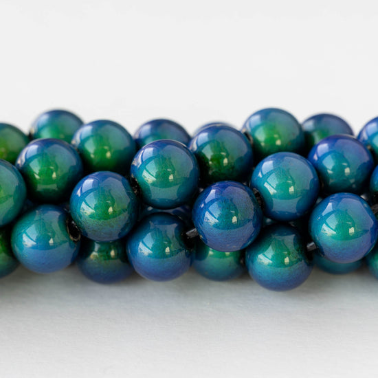 10mm Color Changing Round Mood Beads - 6 beads