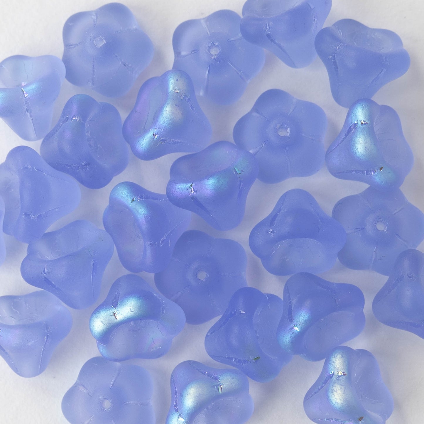 Load image into Gallery viewer, 10x12mm Trumpet Flower Beads - Alexandrite AB - 10 beads

