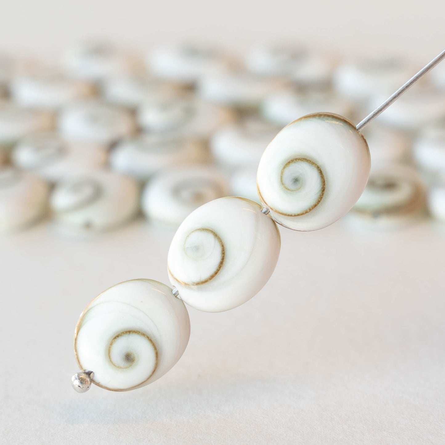 Shiva Shell Beads - 10x12mm Oval - 10