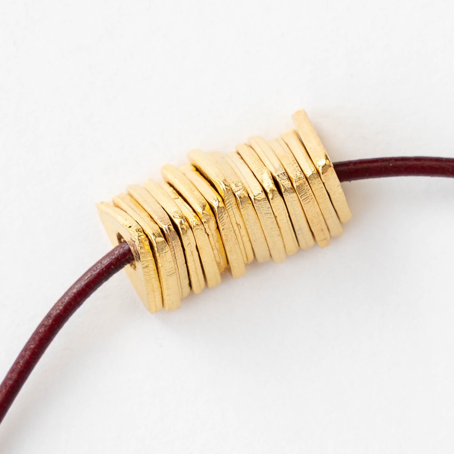 11mm Gold Triangle Beads - 24K Gold Plate - 4 or 12 beads