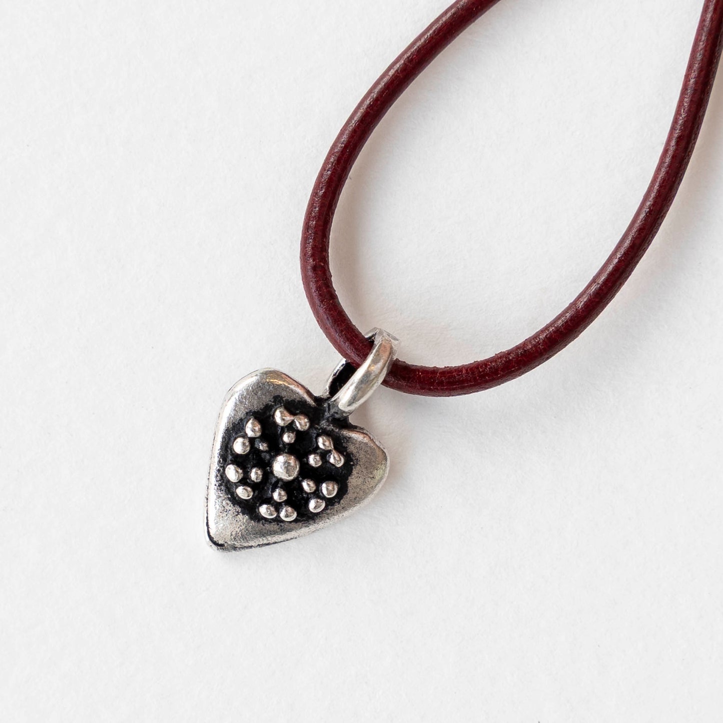 11mm Metal Heart Pendant - Antique Silver - 1, 4, or 12 pendants