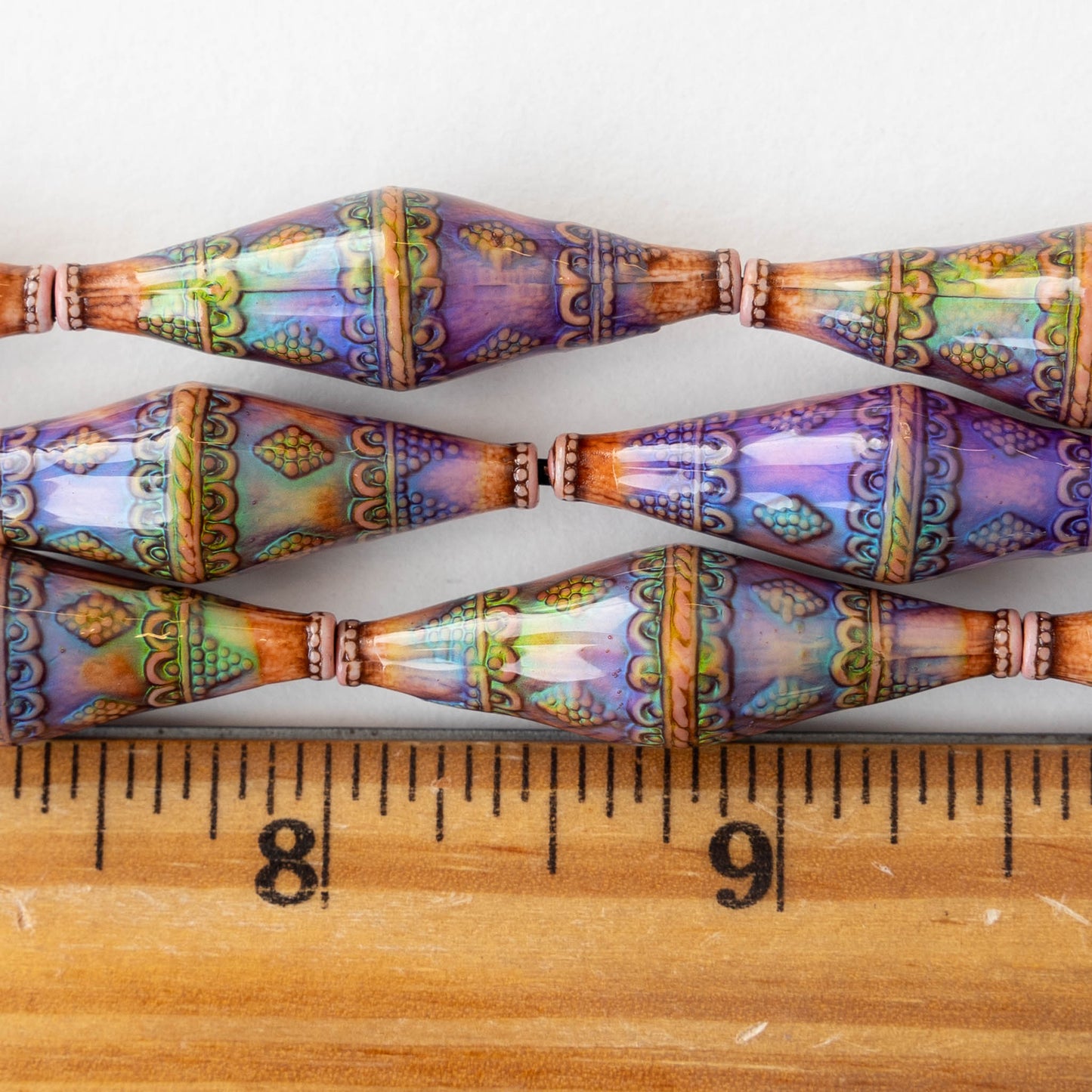 11x38mm Color Changing Long Bi-cone Mood Beads - 2 or 6 Beads