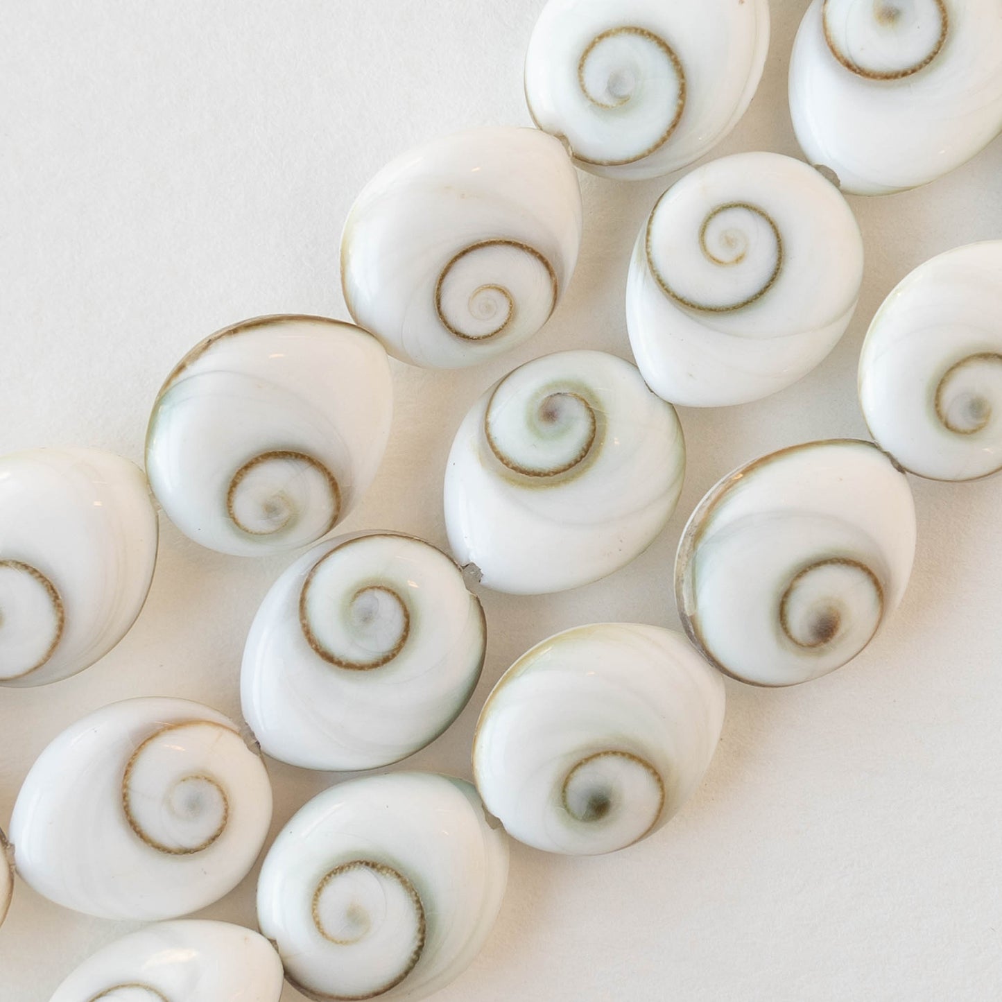 Shiva Shell Teardrop Beads - 10x12mm - 10 or 30 beads – funkyprettybeads