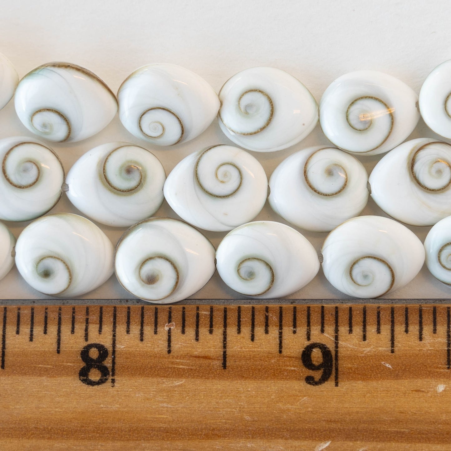 Load image into Gallery viewer, Small Shiva Shell Teardrop Beads - 10x12mm - 6
