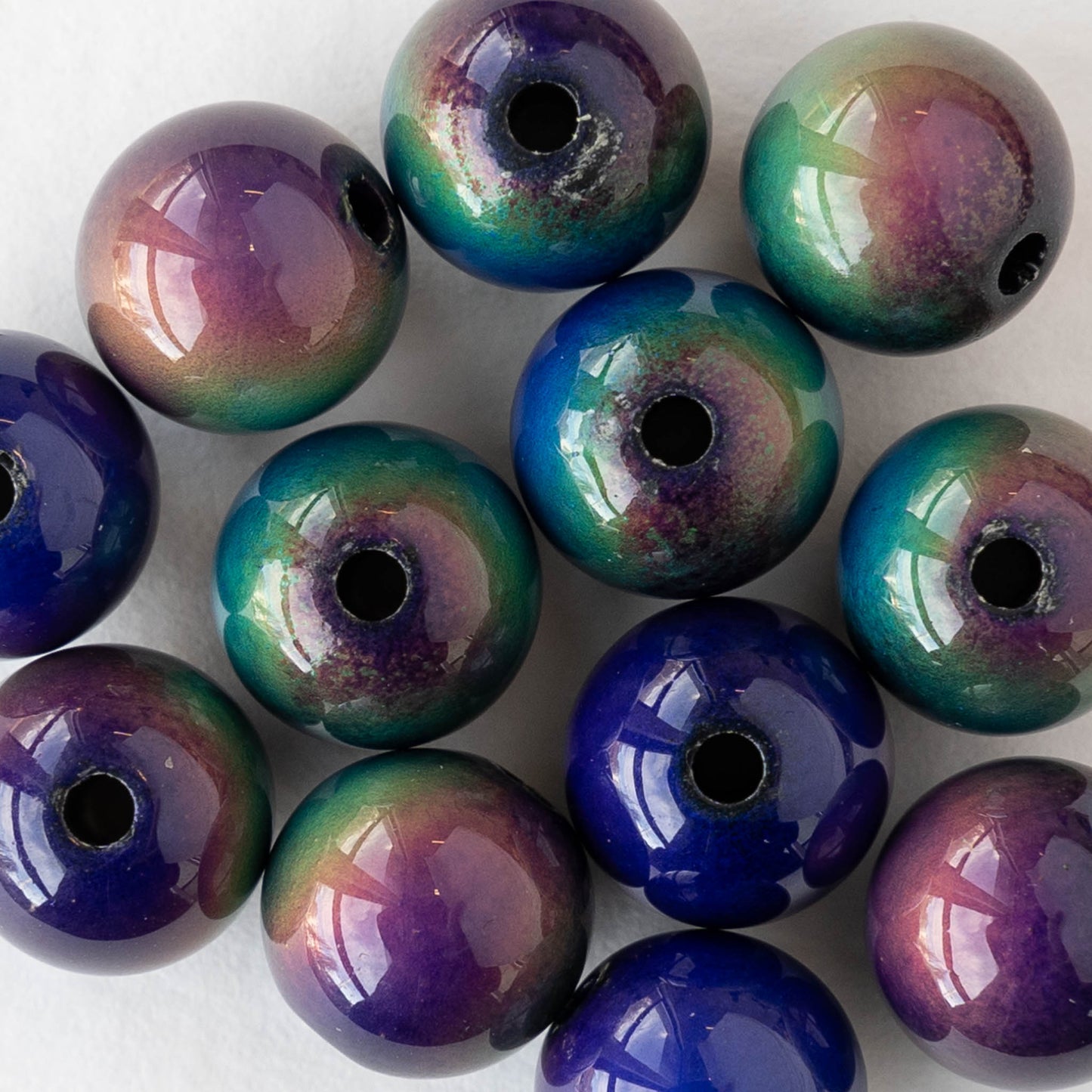 12mm Round Color Changing Mood Beads -6 or 18 Beads