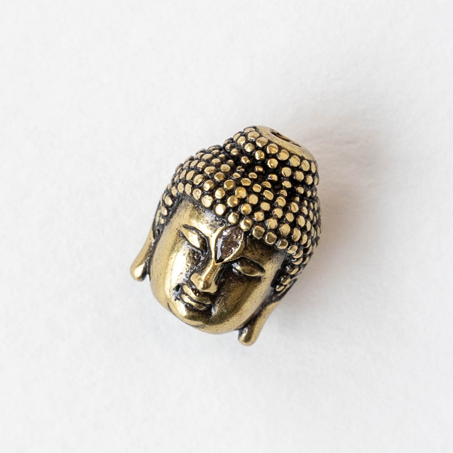 14mm Brass Buddha Bead - Brass - 1 Bead